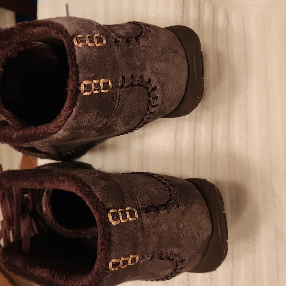 Sketchers Bikers Totem Pole chocolate brown leather chukka boots. Worn once - Picture 5 of 8